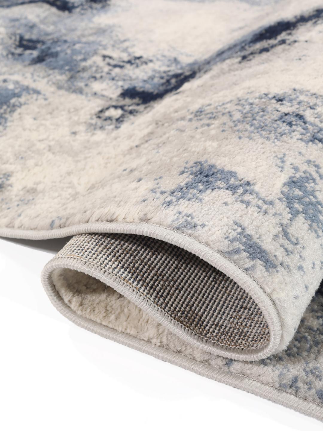 Tapijt in blauw en grijs