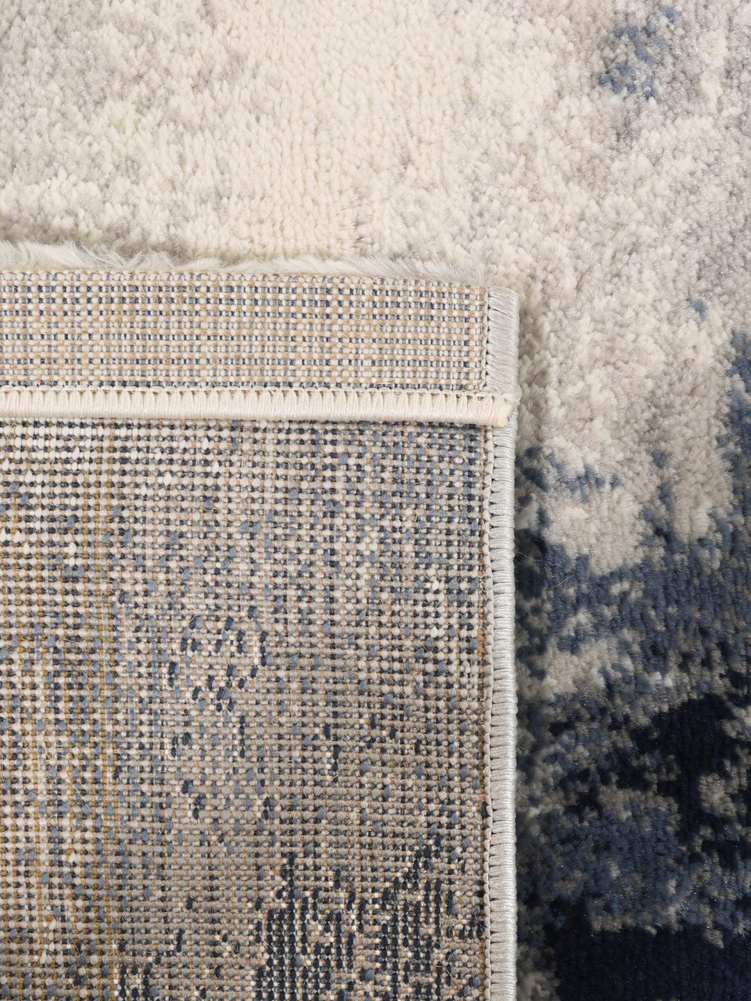 Tapijt in blauw en grijs