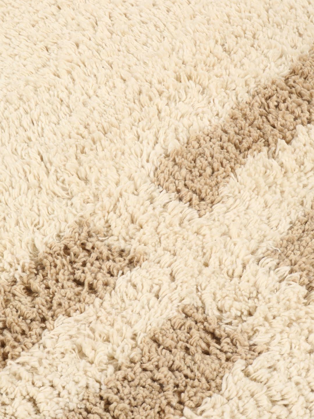 Beige badeværelsesmåtte i bomuld
