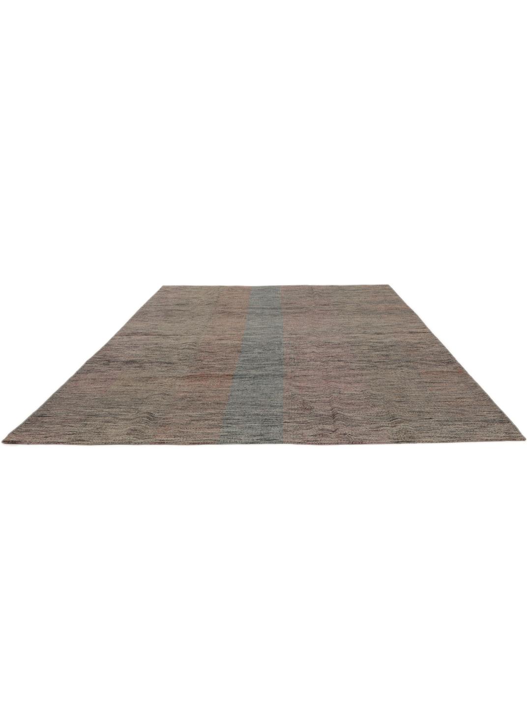 Handgeweven Kilim-tapijt uit het Midden-Oosten in bruin- en grijstinten