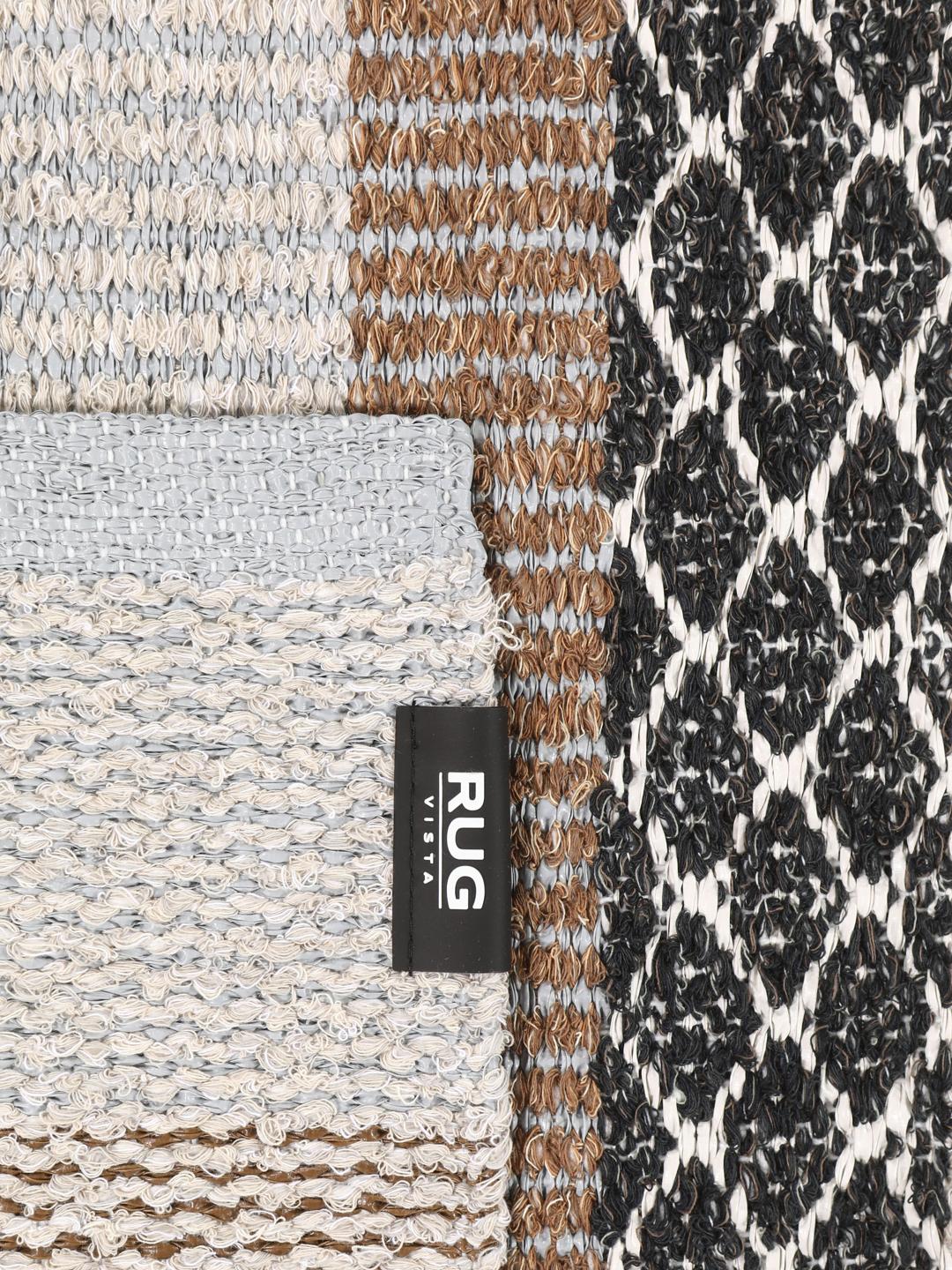 Matilda grijs en beige tapijt met geometrisch patroon