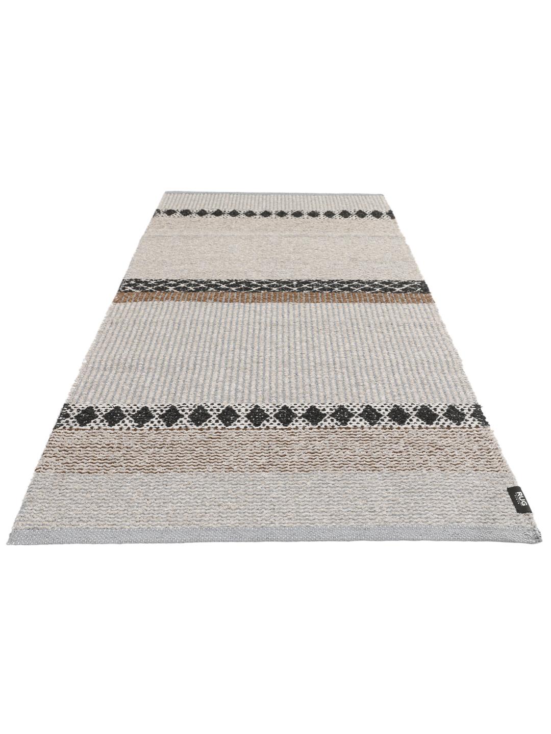 Matilda grijs en beige tapijt met geometrisch patroon
