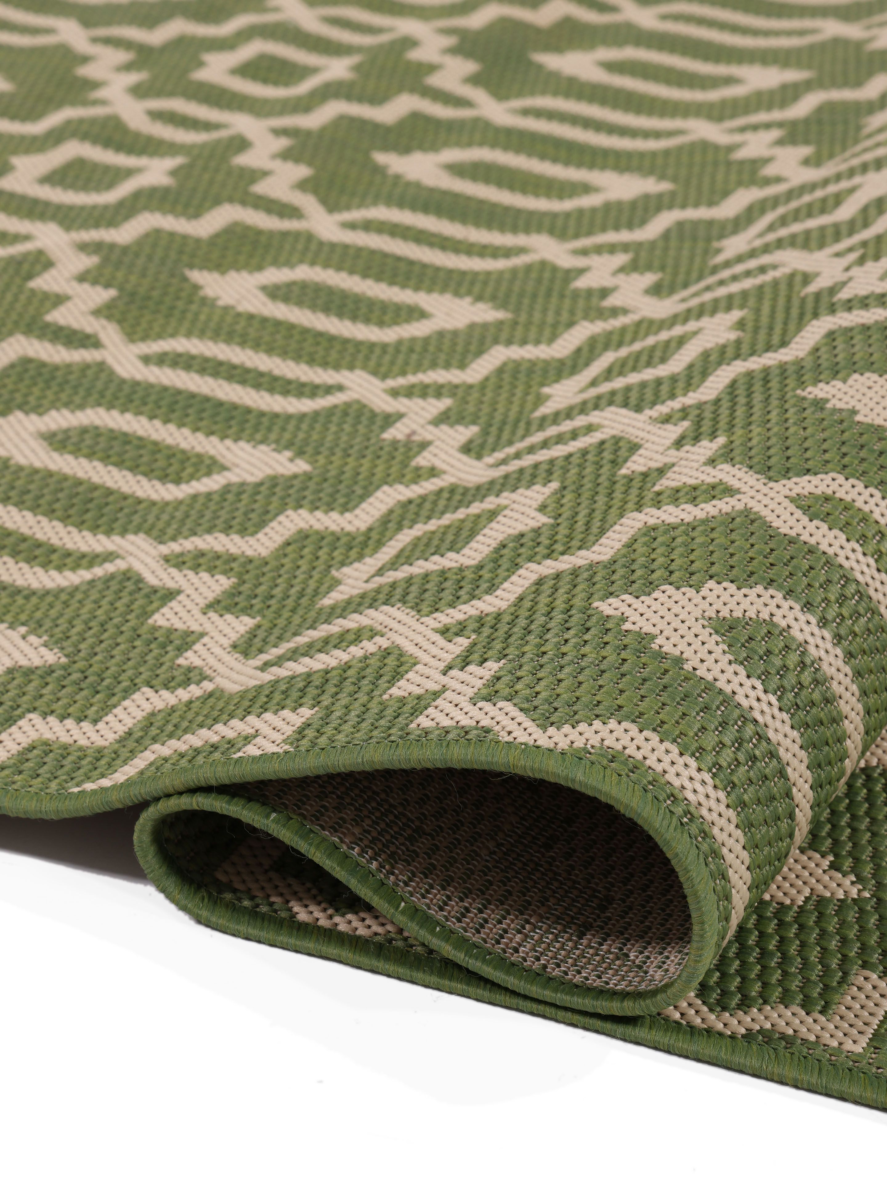 Rugvista essential - Zellige - Green / Beige 200 x 300 cm