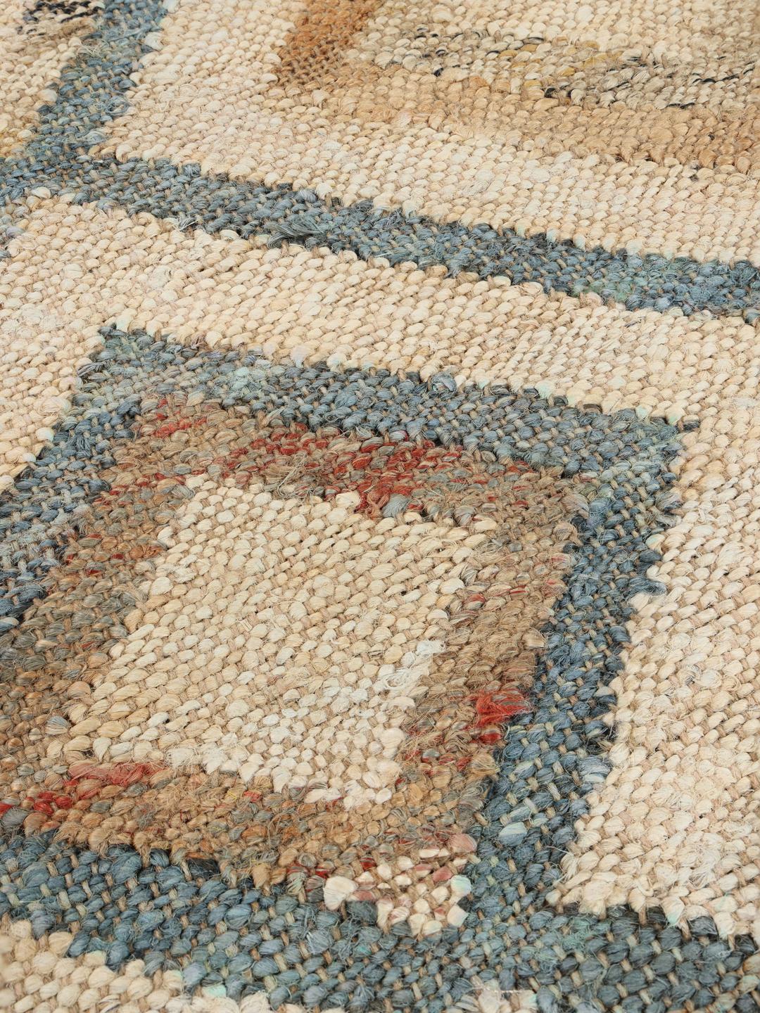 Patagonia Jute - Krem-beige / Blå - 100 x 160 cm