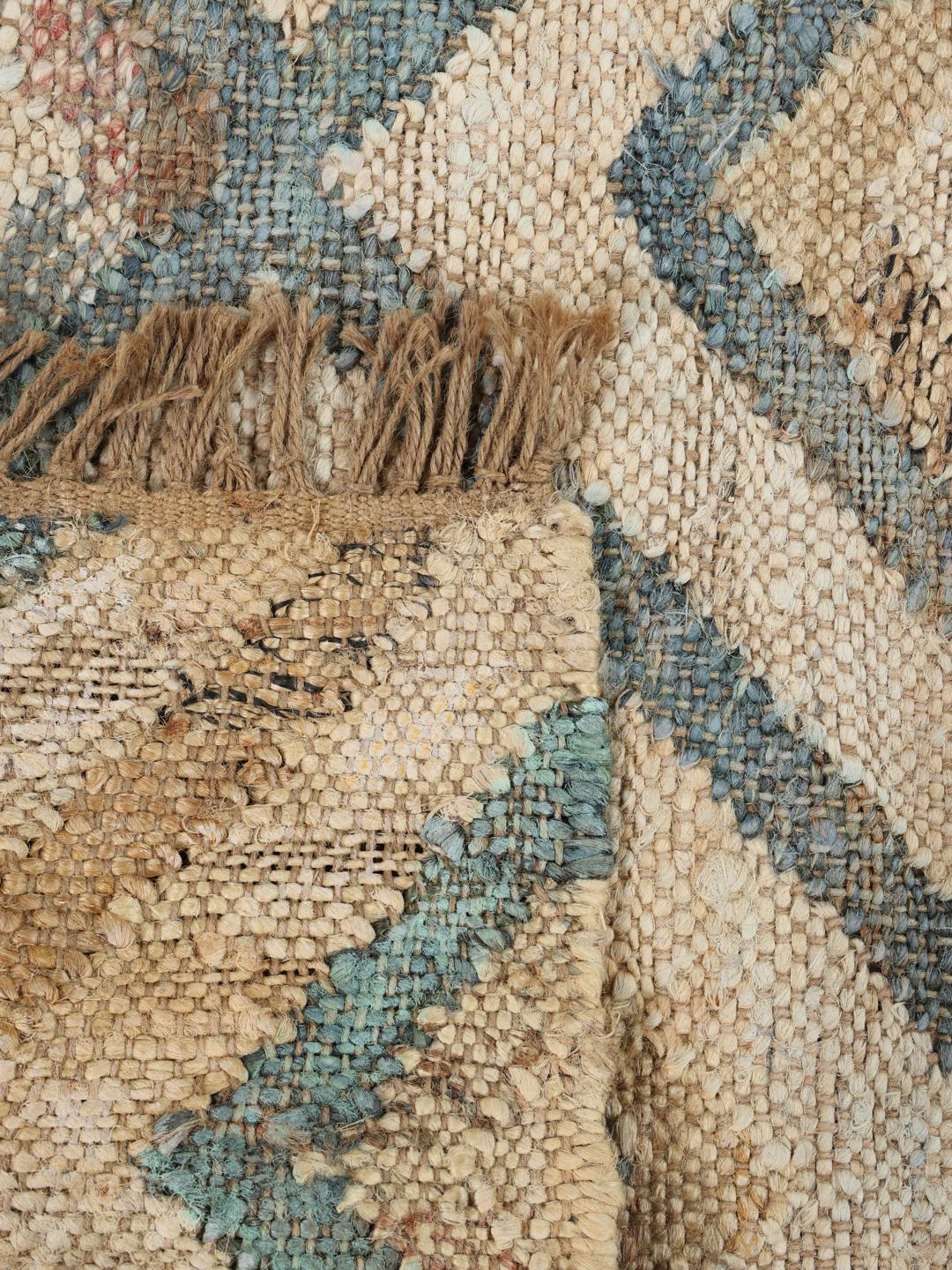 Patagonia Jute - Krem-beige / Blå - 100 x 160 cm