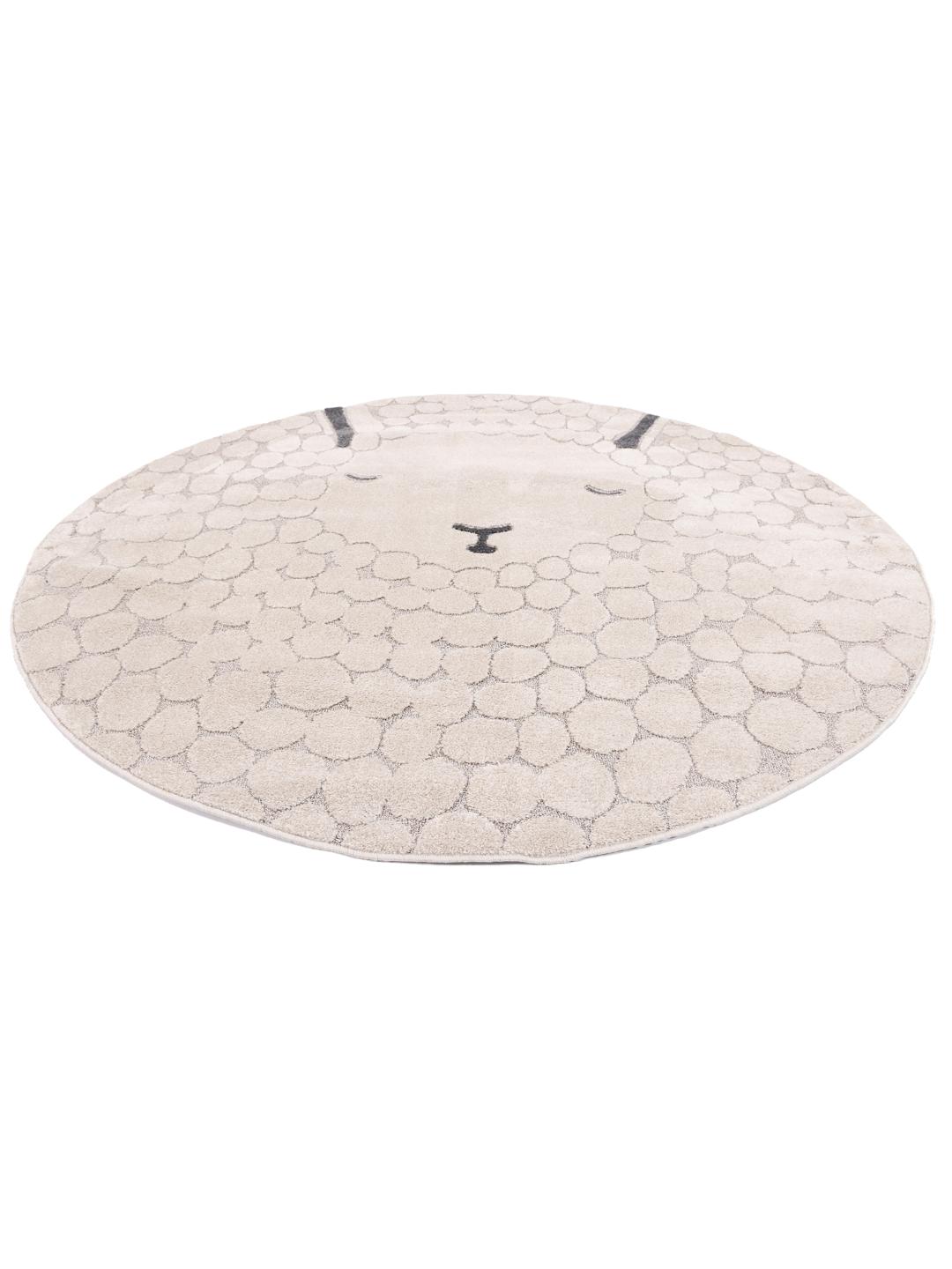 Rugvista core - Lollo Lamm - Greige / Beige, Round Ø 150 cm Rug - Rugvista