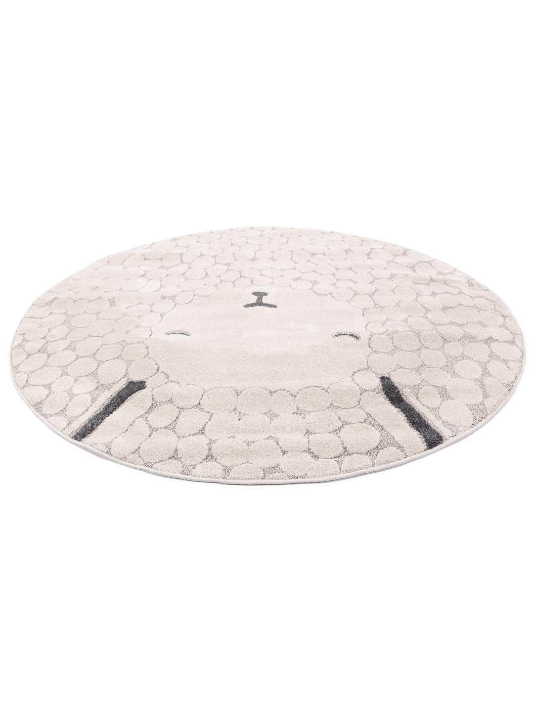 Rugvista core - Lollo Lamm - Greige / Beige, Round Ø 150 cm Rug - Rugvista