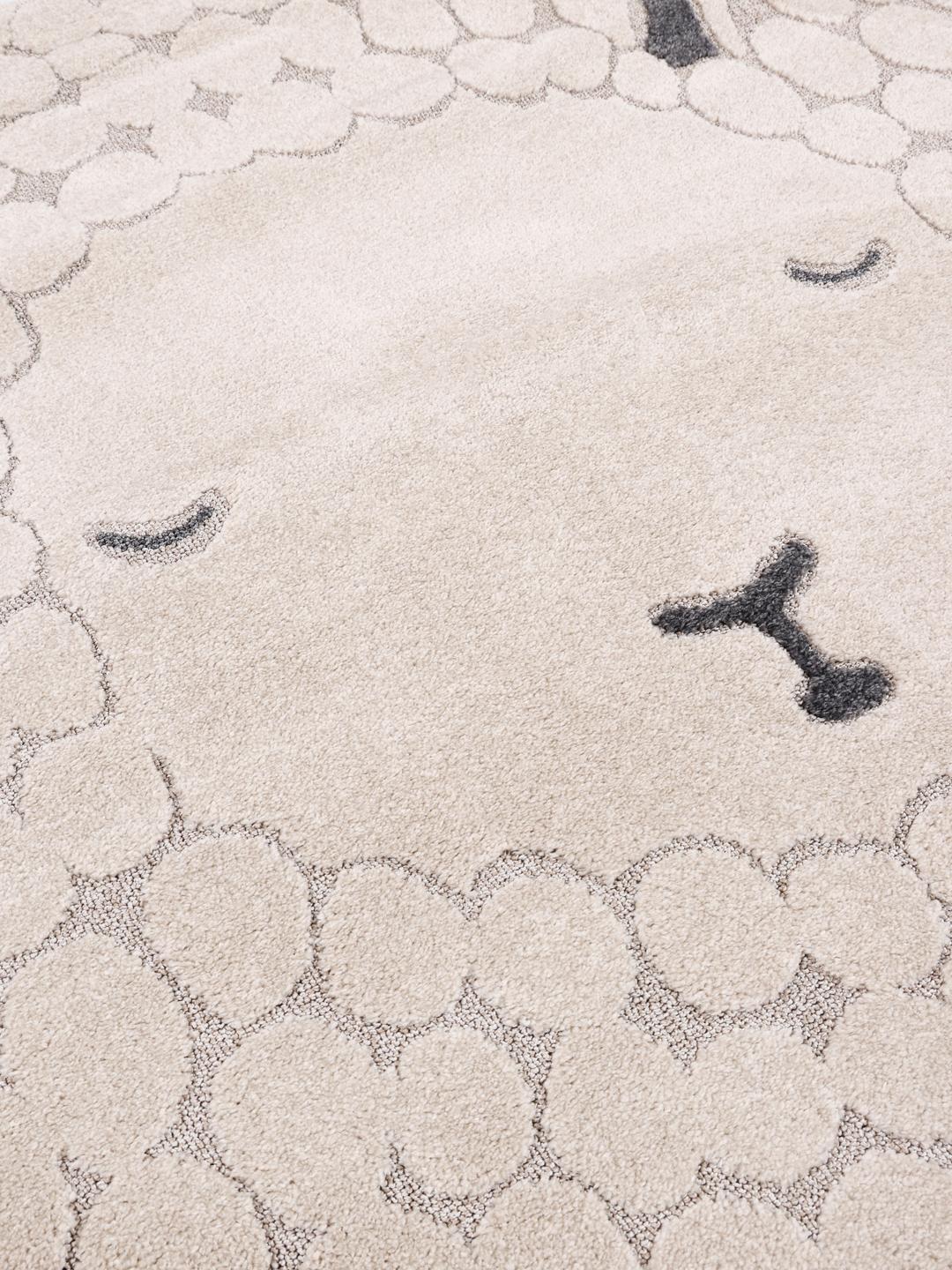 Rugvista core - Lollo Lamm - Greige / Beige, Round Ø 150 cm Rug - Rugvista