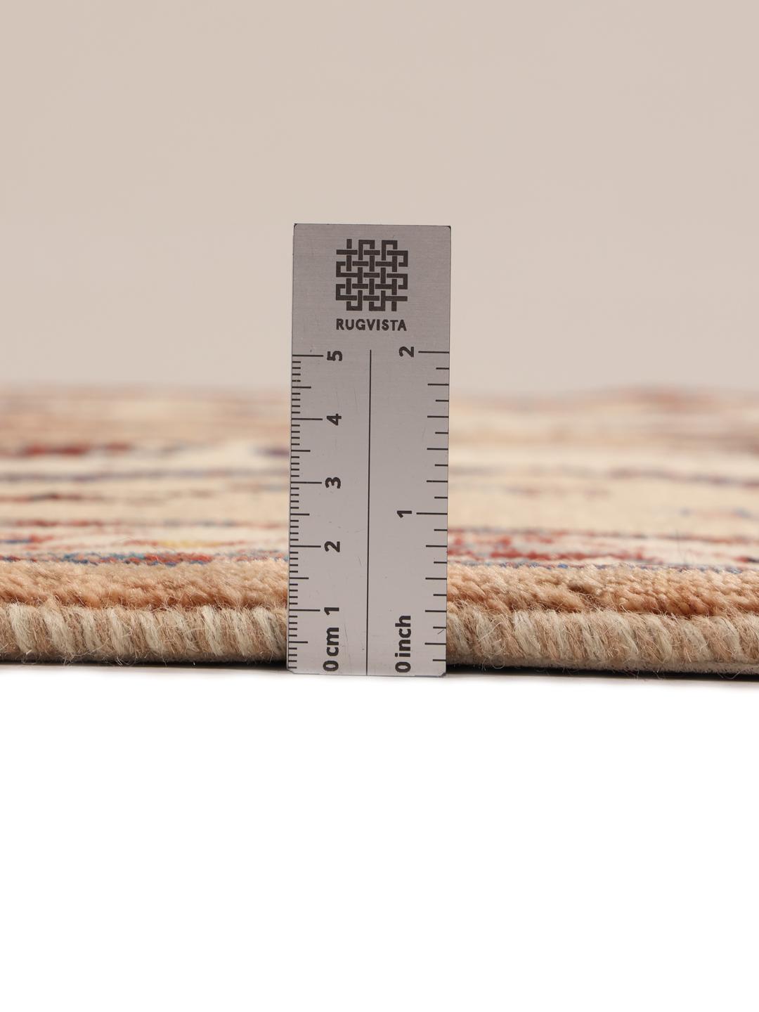 Handgeknoopt Gabbeh Kashkooli tapijt uit het Midden-Oosten met een beige veld en figuratieve motieven