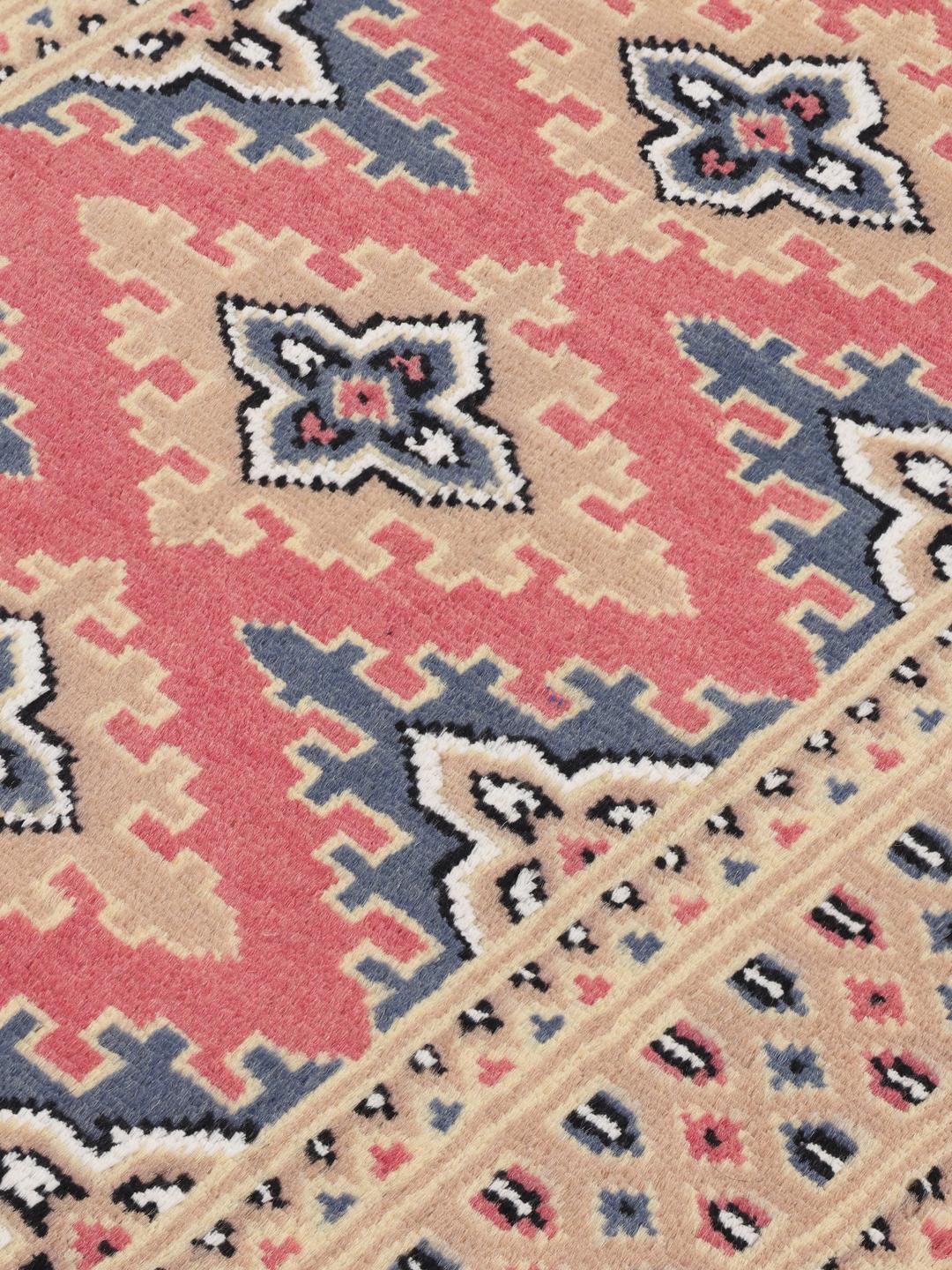 Hand-knotted Pakistan Bokhara 2ply rug in multicolor