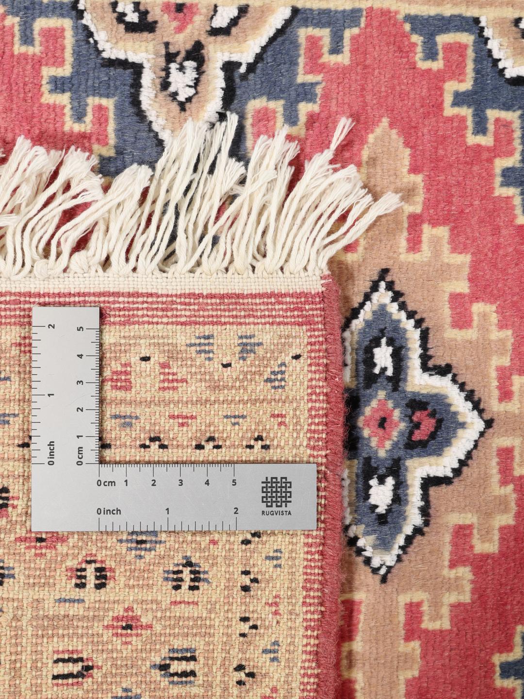 Hand-knotted Pakistan Bokhara 2ply rug in multicolor