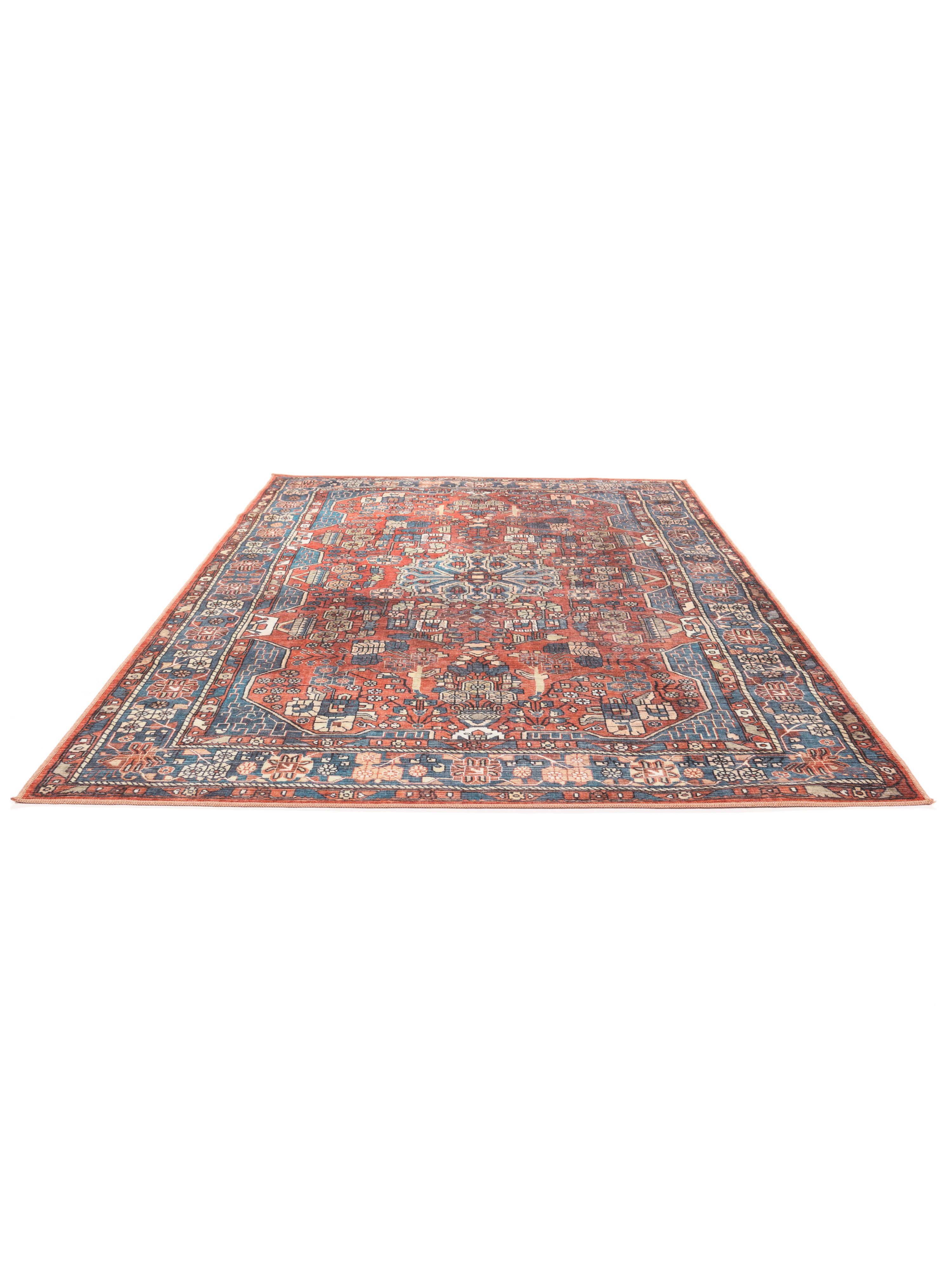 Rugvista essential - Galaxy Oriental - Rust Red / Blue 200 x