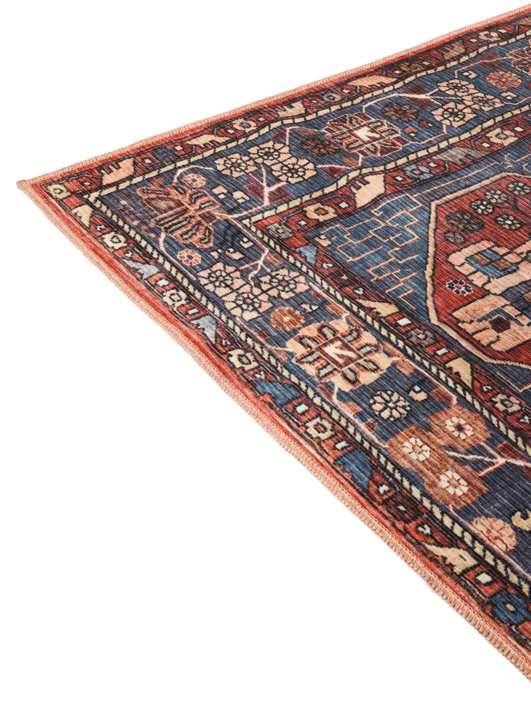 essential - Khalifa Oriental - Rood 200 x 300 cm Katoen Vloerkleed