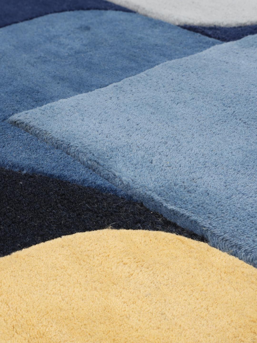 Blauw tapijt