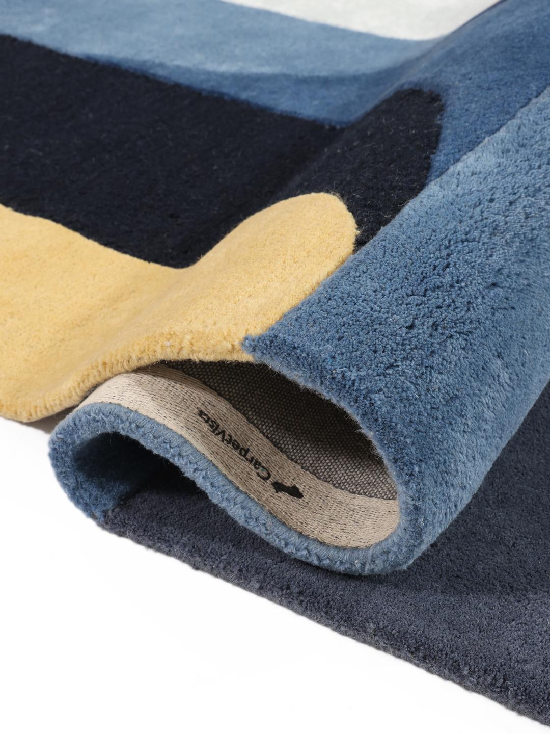 Rugvista premium - Block - Blue 200 x 300 cm Wool Rug - Rugvista