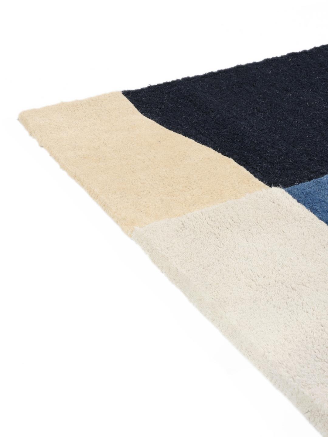 Rugvista premium - Block - Blue 160 x 230 cm Wool Rug - Rugvista
