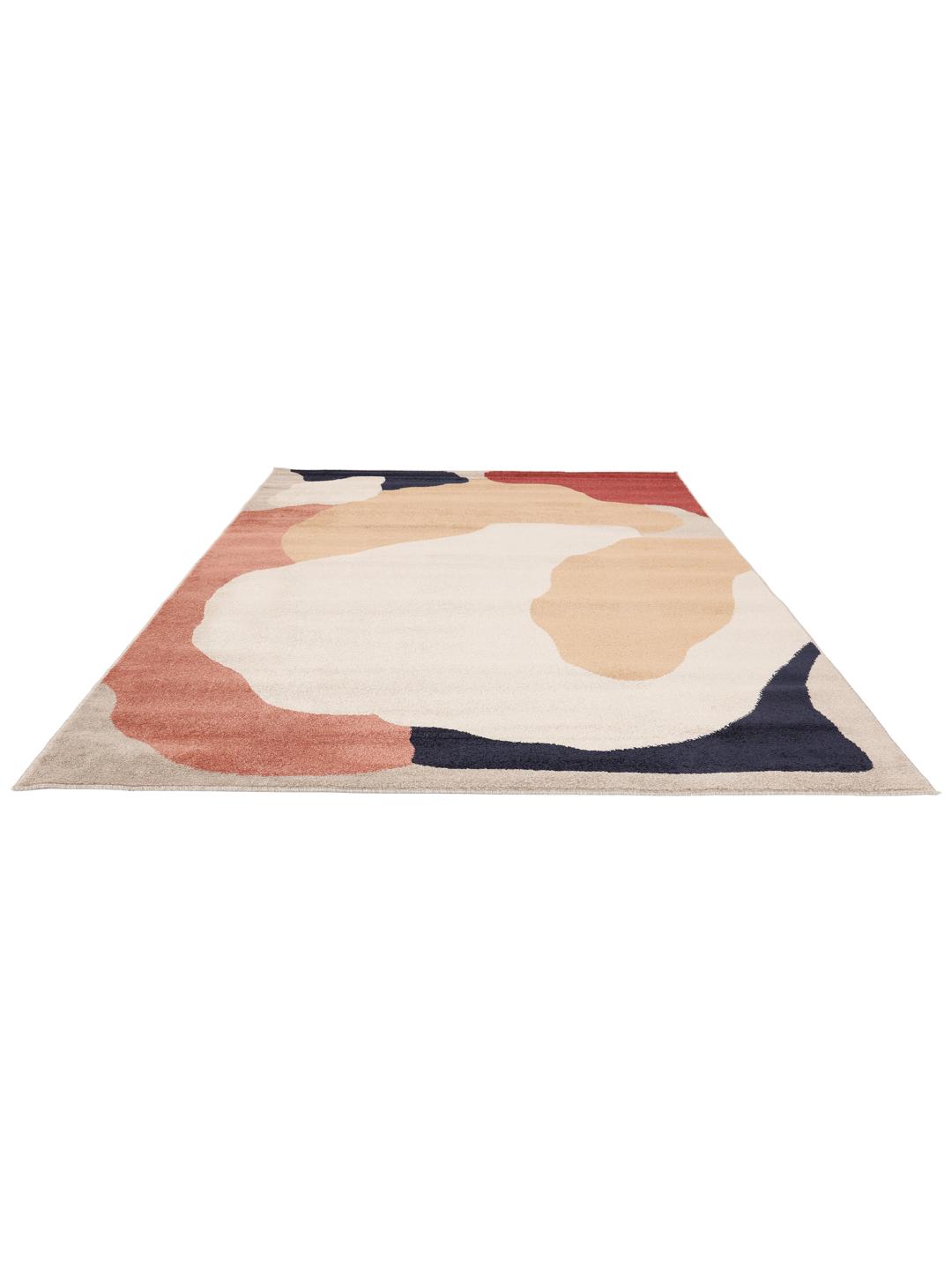Abstract Pattern Rug Uk Cream Big Sur Yellow Rug - Rugvista