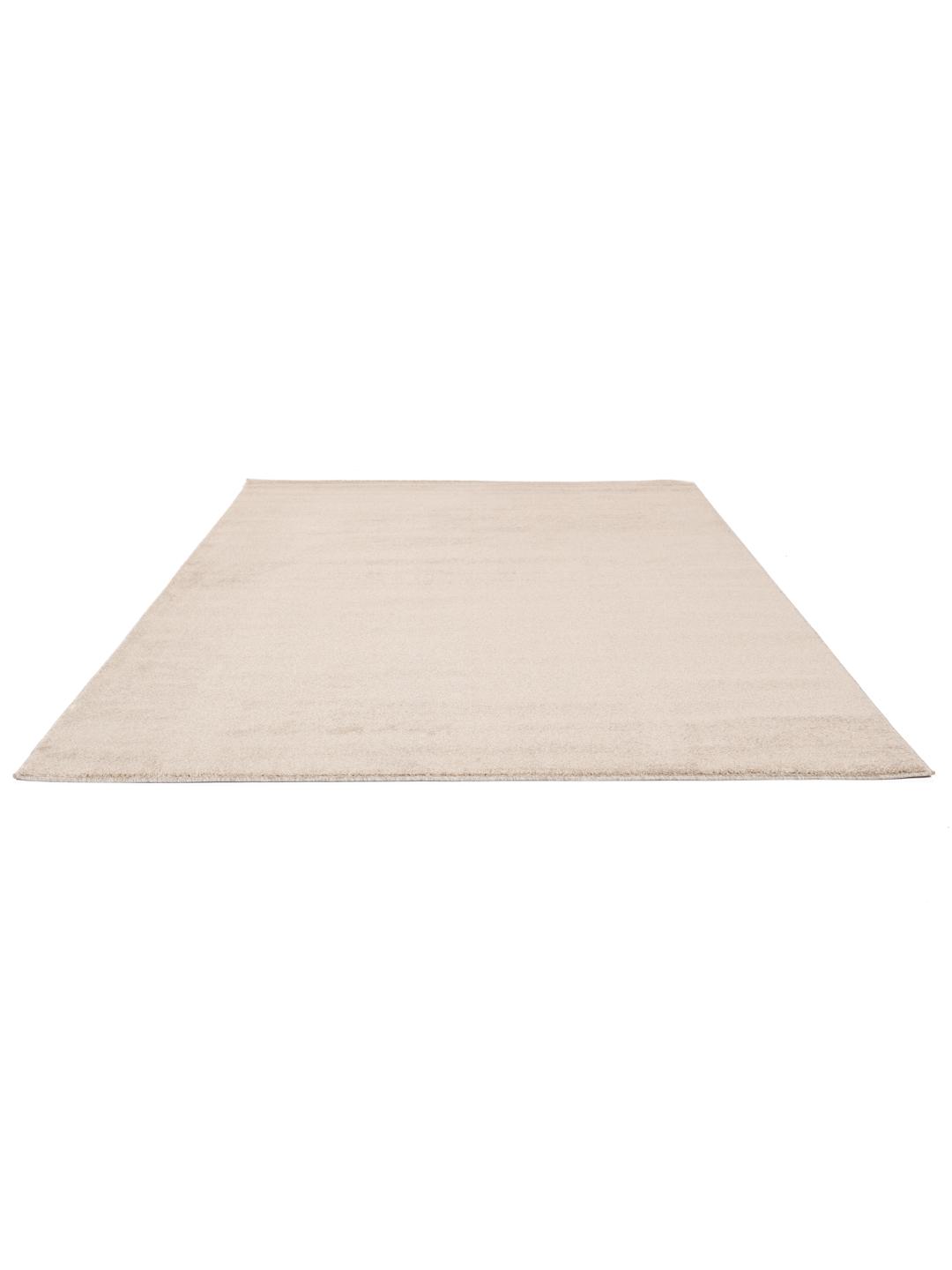 Beige rug with a soft pile