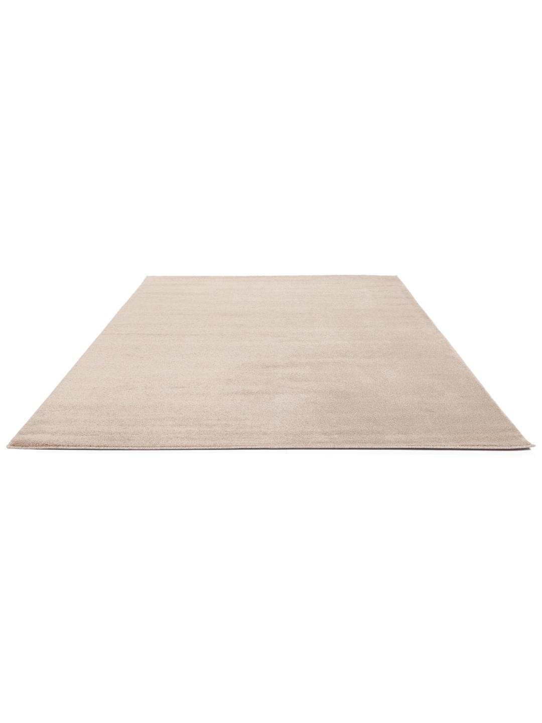Beige rug with a soft pile