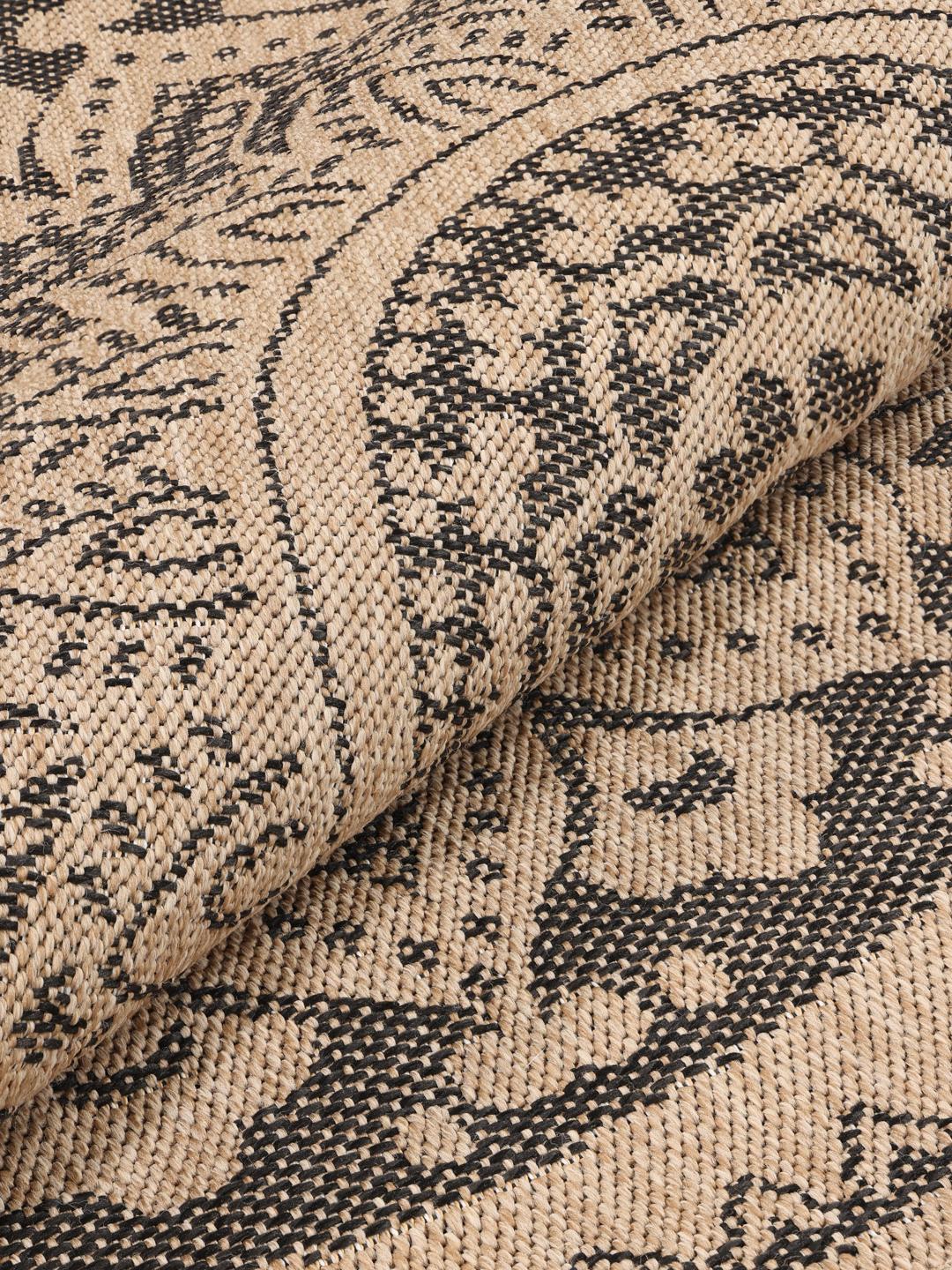 Minelli fringes - Black / Beige - Ø 160 cm