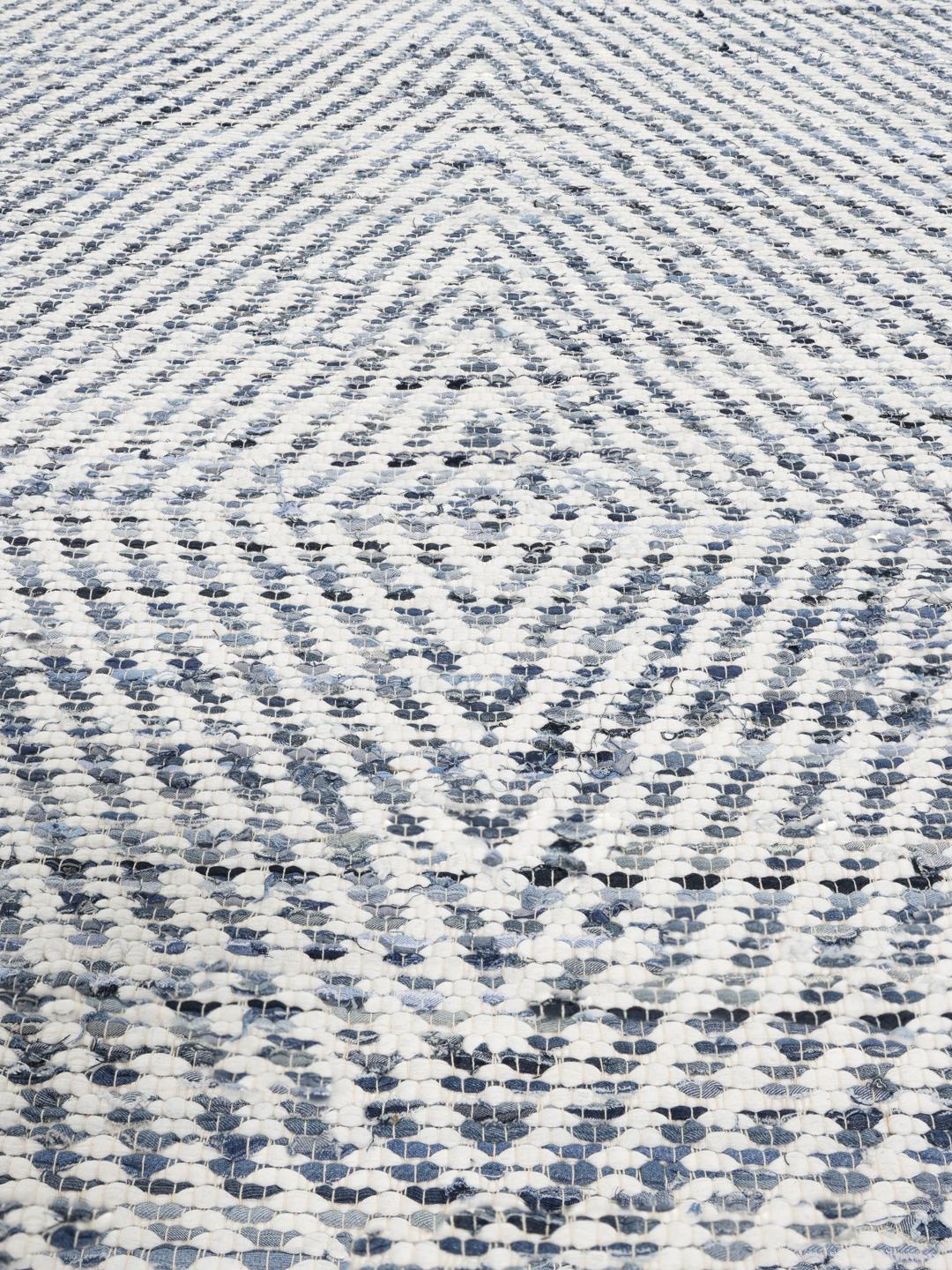 Rugvista core - Hilda - Blue / White 170 x 240 cm Cotton Rug - Rugvista