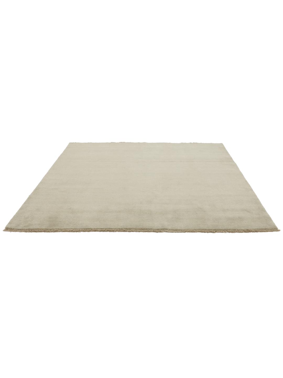 Handloom fringes - Luz verde / Cinzento - 250 x 250 cm