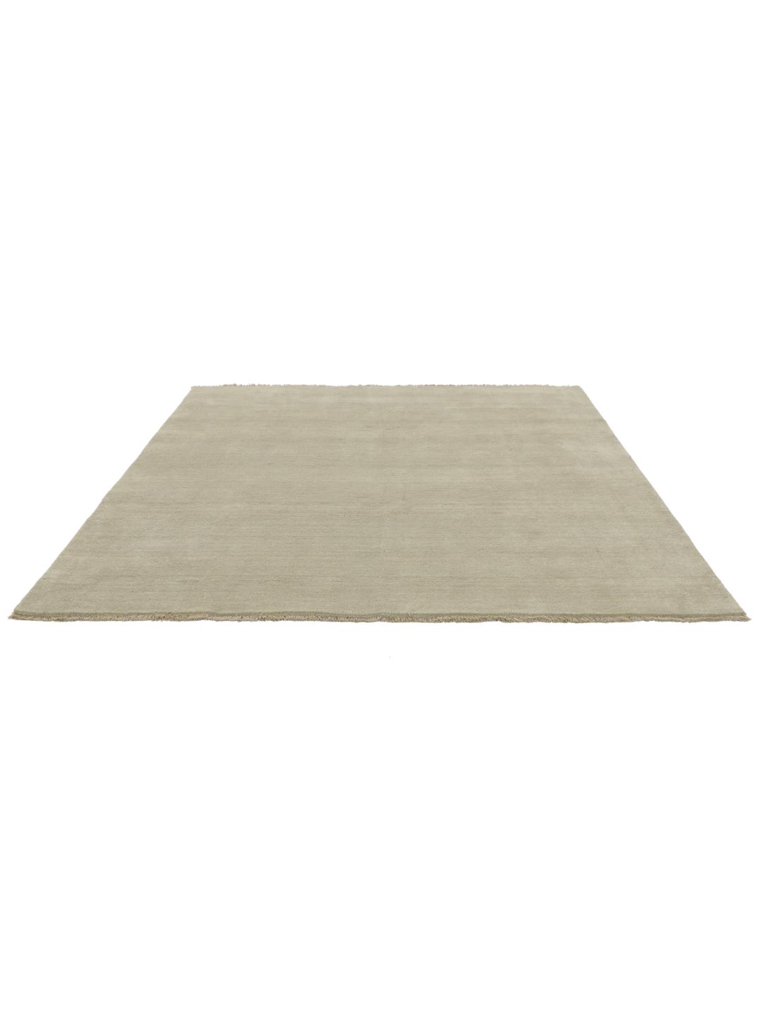 Handloom fringes - Luz verde / Cinzento - 250 x 250 cm