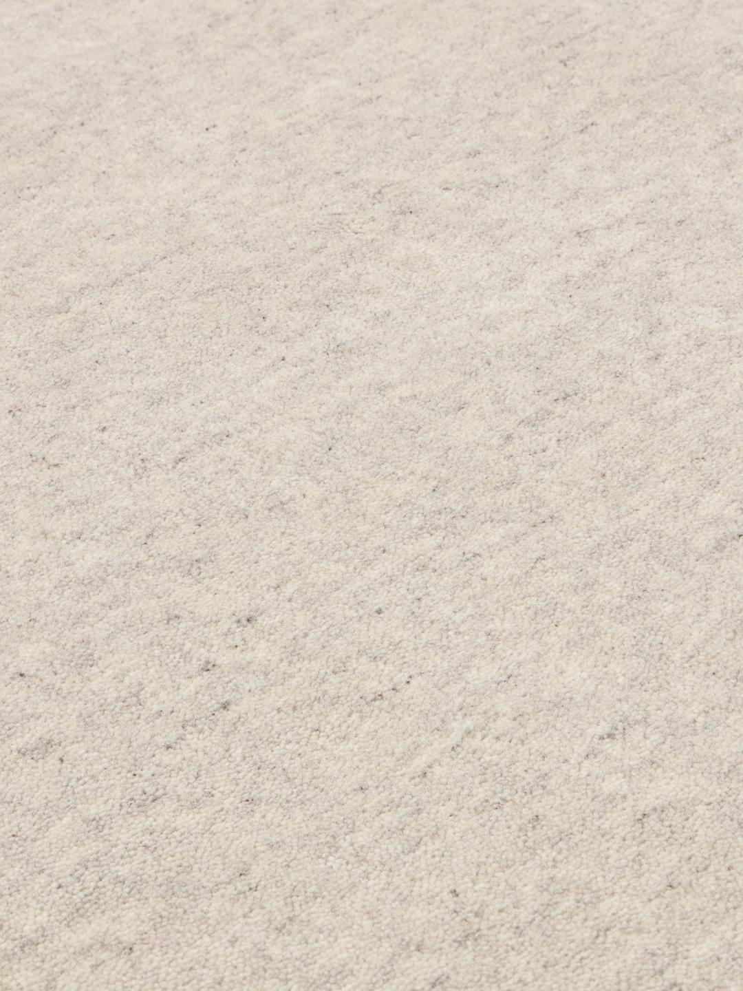 Autumn Harvest - Light Grey, Round Ø 200 cm Wool Rug - Rugvista