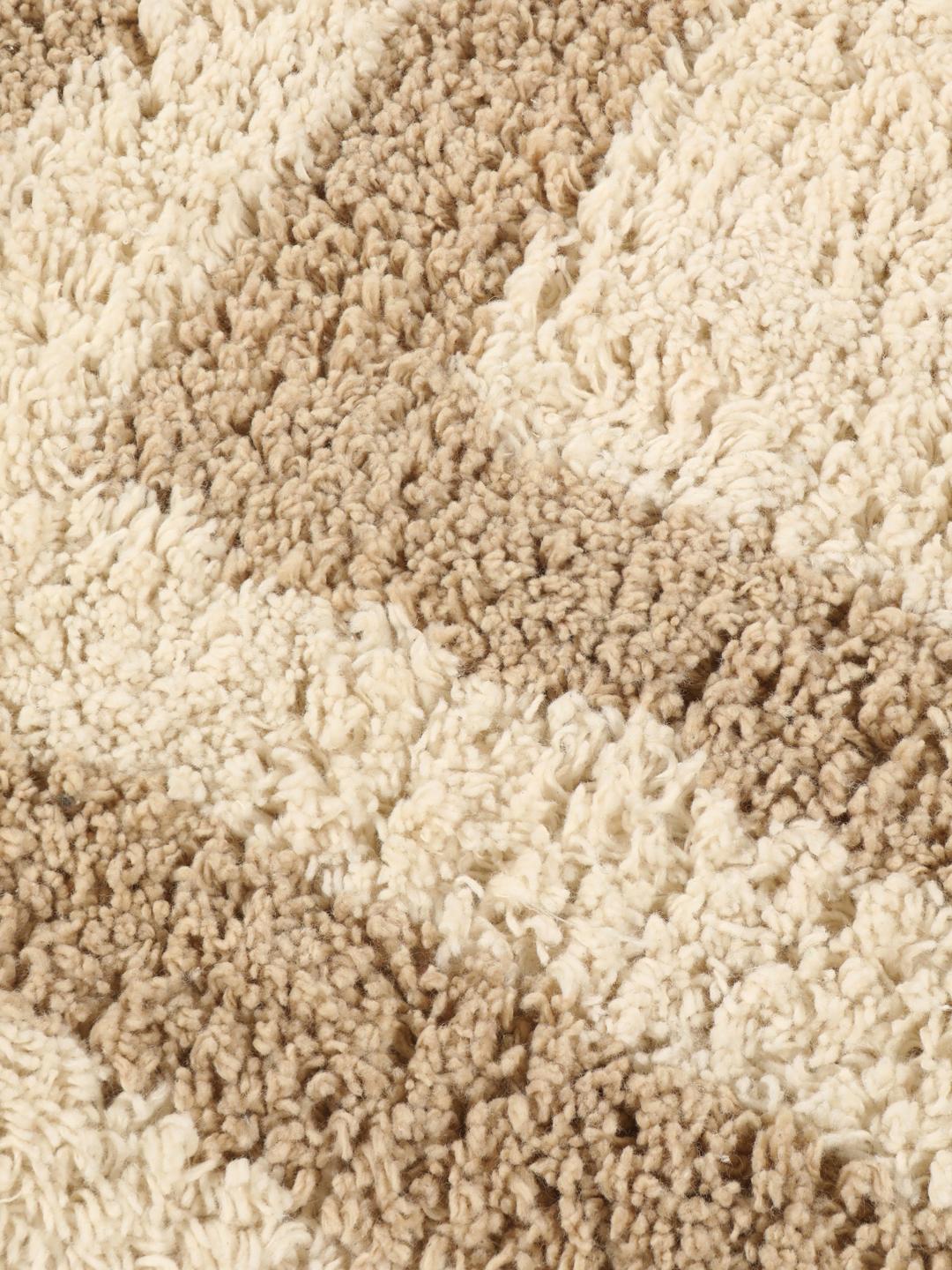 Beige badeværelsesmåtte i bomuld