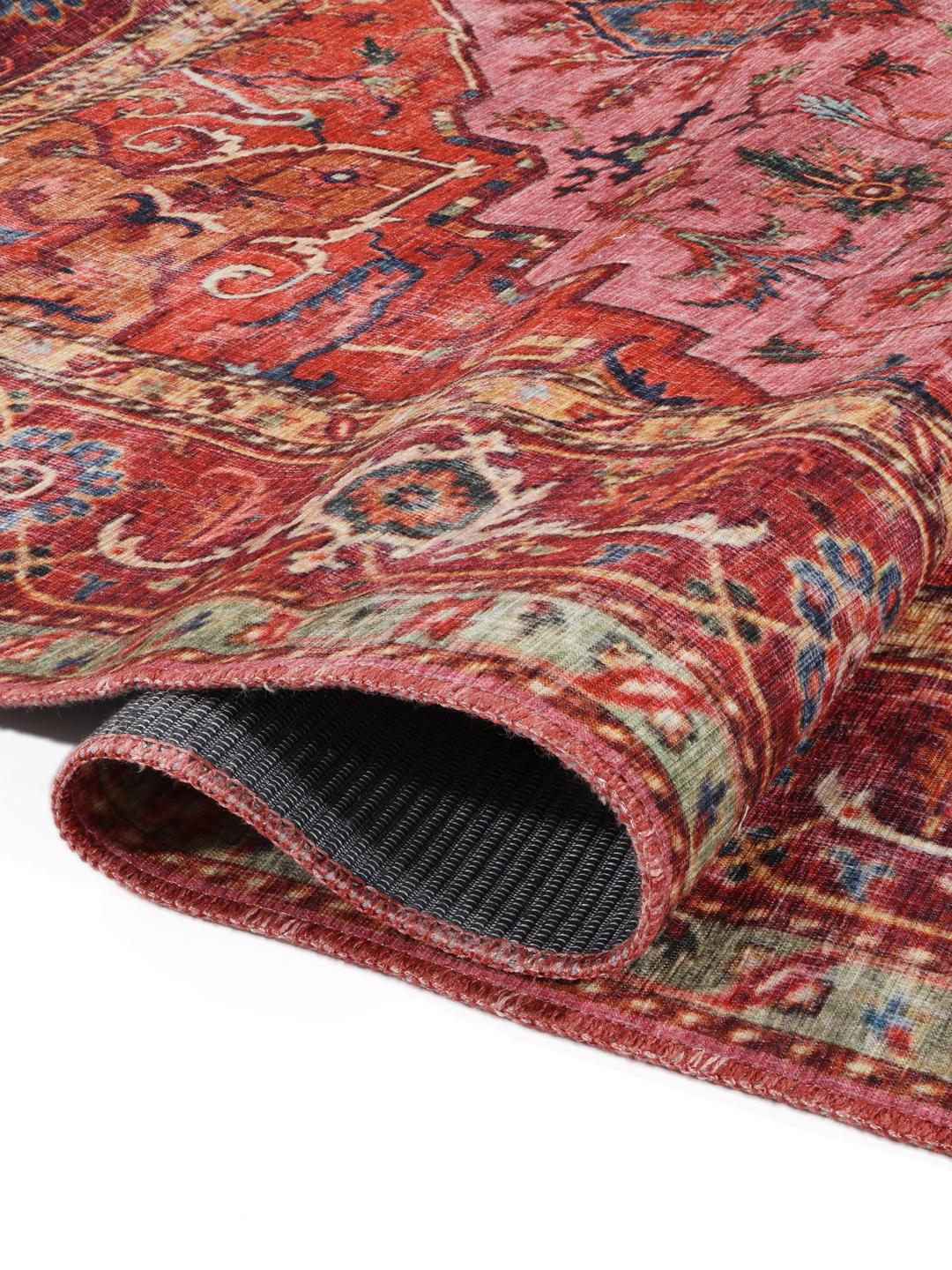 Rugvista Essential - Georgia Oriental - Röd / Rosa 200 x 300 cm ...