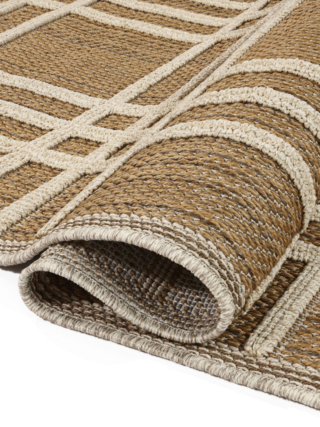 Rutan - Bruin - 160 x 230 cm