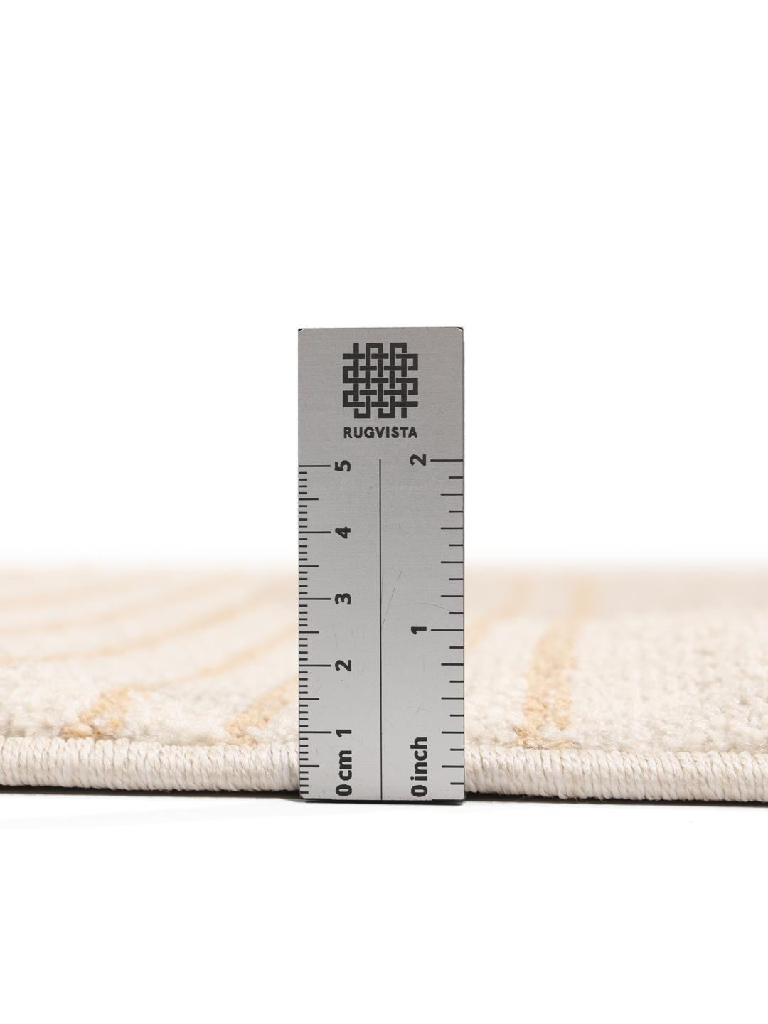 Modern abstract beige en geel tapijt