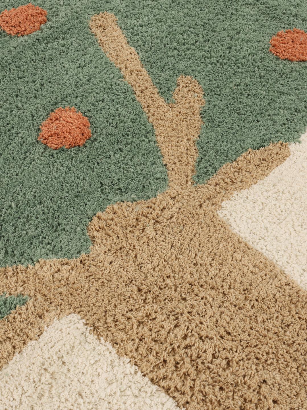 Apple tree Green Rug - Rugvista