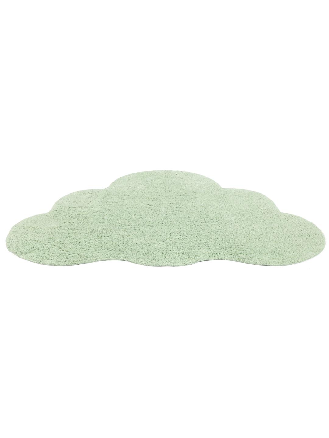 Een wolkvormig mintgroen tapijt