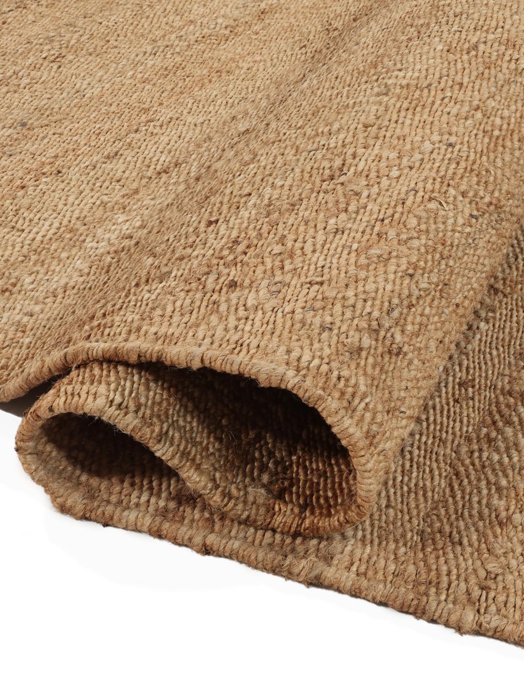 Solista Plain Jute Beige Runner - Rugvista