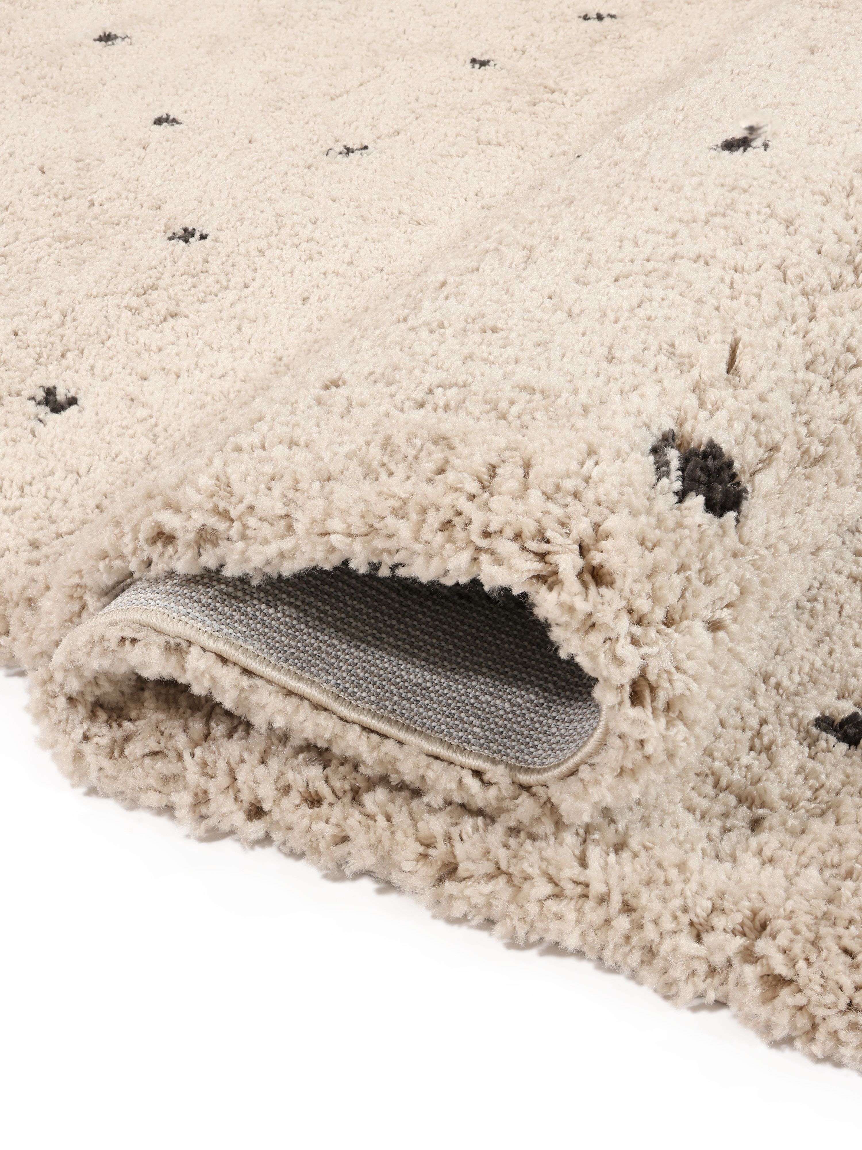 Rugshop Marbella Teppich, Bohemian Streifen, Waschbar & Rutschfest – 60 X 90 Cm In Beige