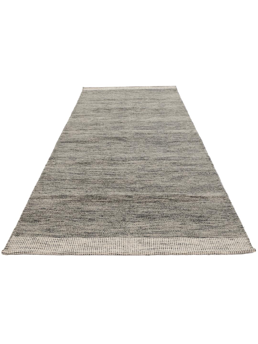 Tapis de couloir gris foncé tissé à la main