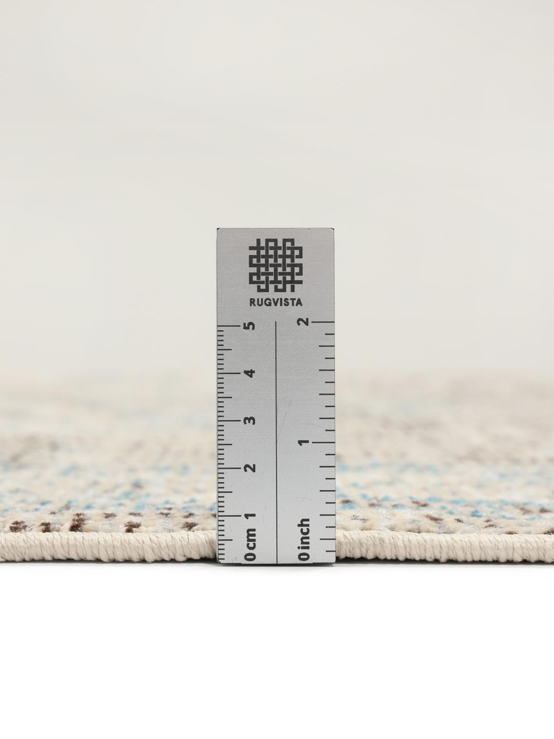 Rugvista essential - Nadia - Cream White / Greige, Round Ø 200 cm Rug ...