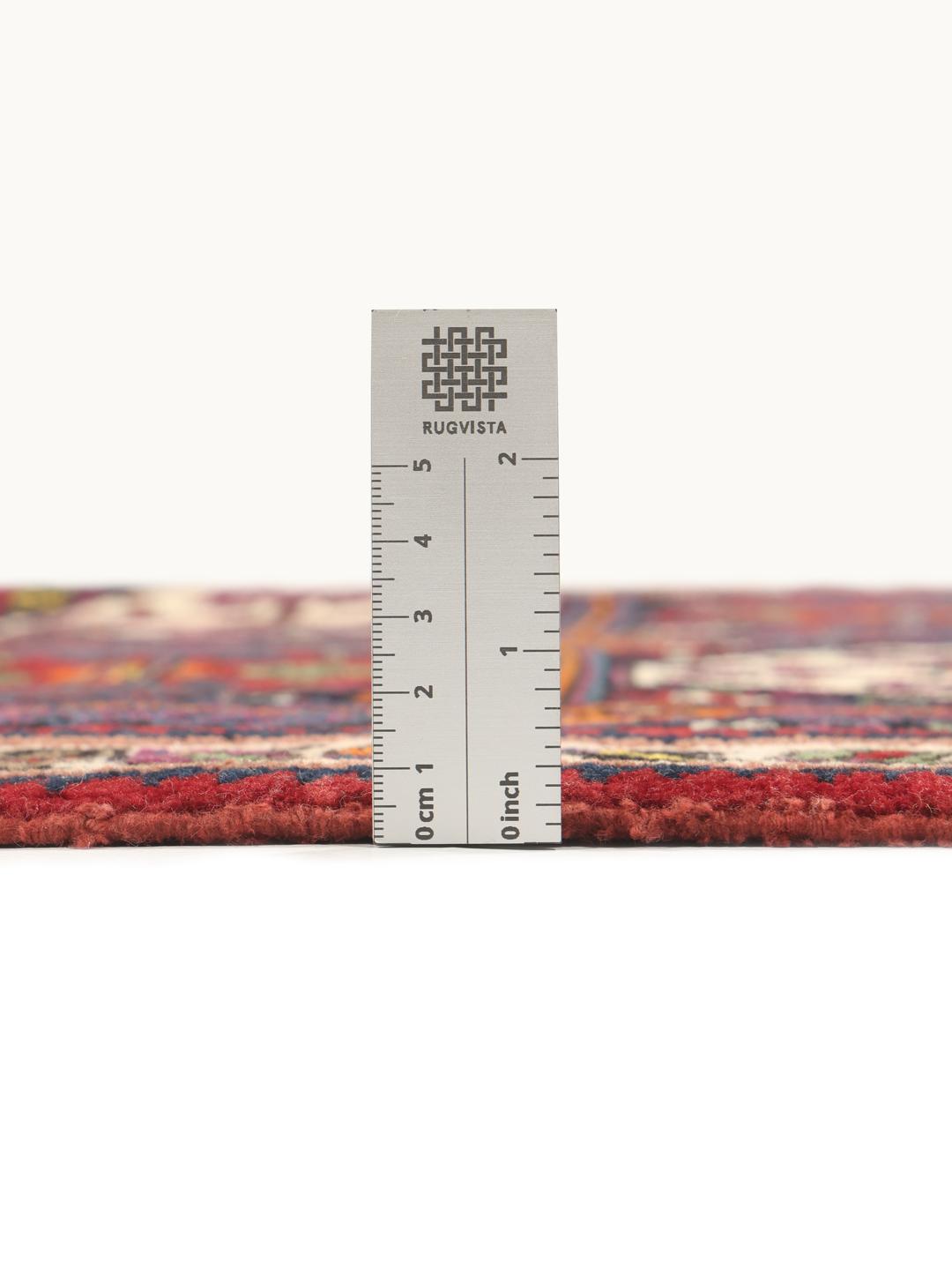 
    Afshar / Sirjan - Black / Dark red - 55 x 84 cm
  