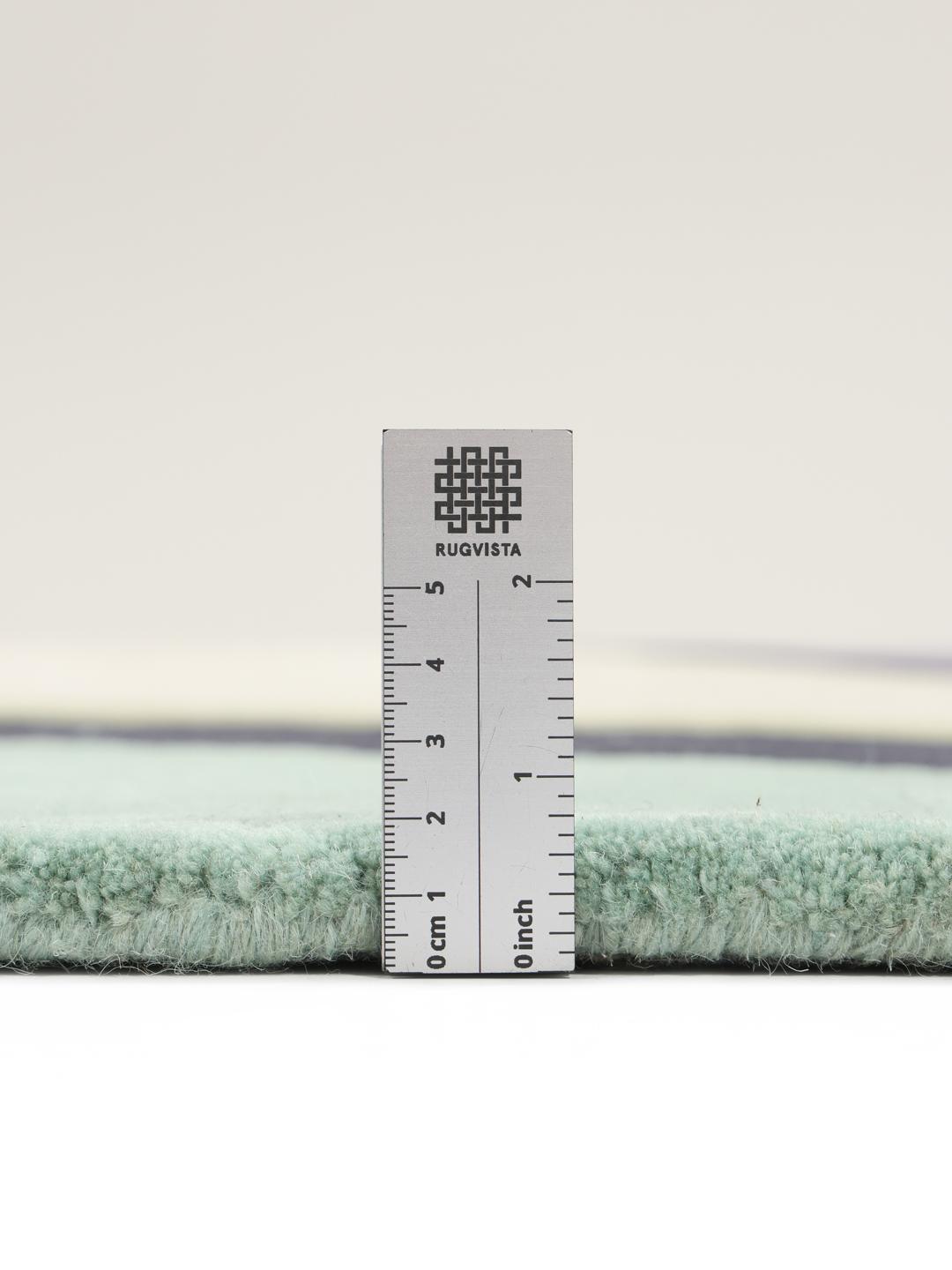 Rugvista premium - Dynamic Handtufted - Mint Green 200 x 200 cm Wool ...