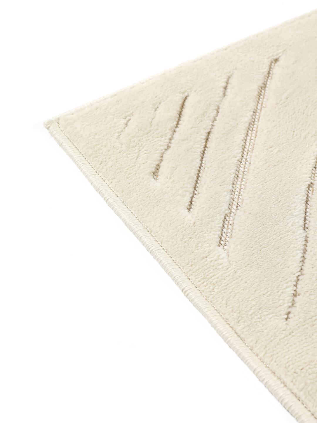 core - Line up Jute - Crème Wit / Zwart 140 x 200 cm Jute Vloerkleed