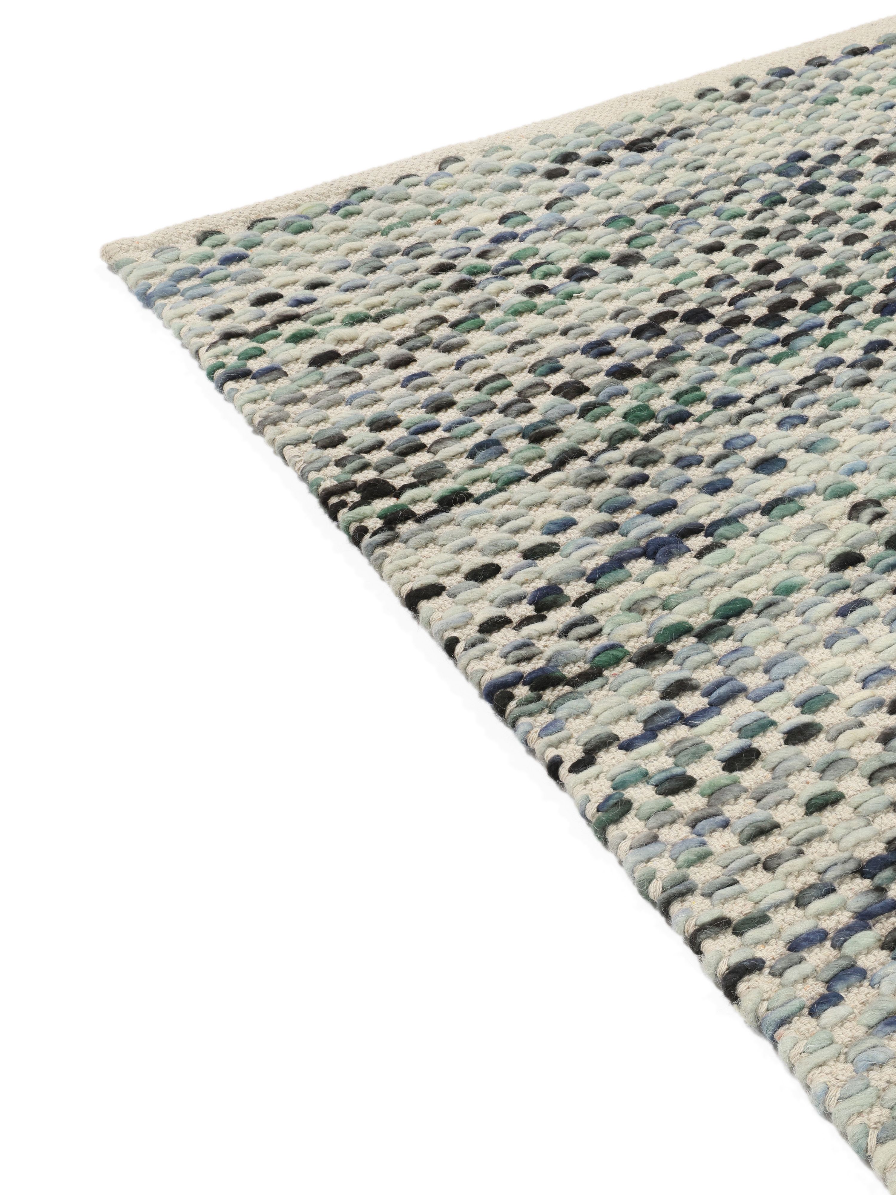 Rugvista Core絨毯 Rugvista core - Pebbles - グレー / ブルー, 細長 100 x 300 cm