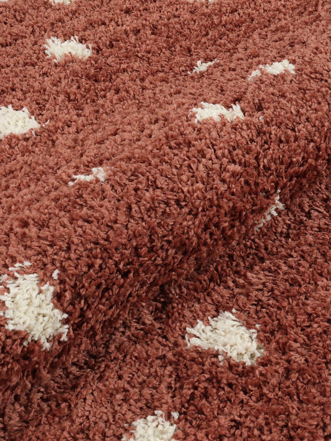 Rugvista Essential - Polly - Rost / Naturweiß, Rund Ø 150 cm Teppich ...