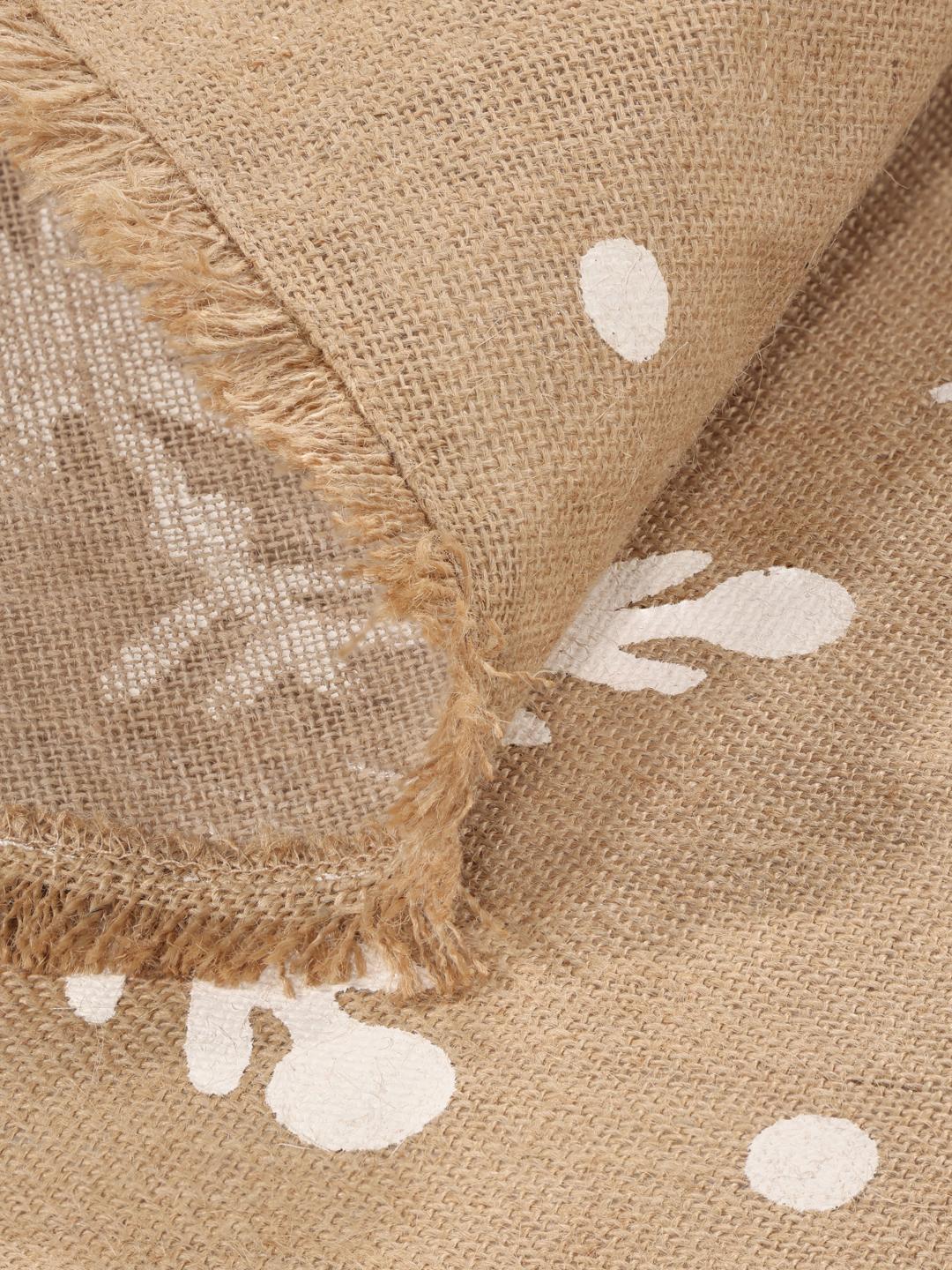 Snowflakes - Beige / Wit - Ø 120 cm