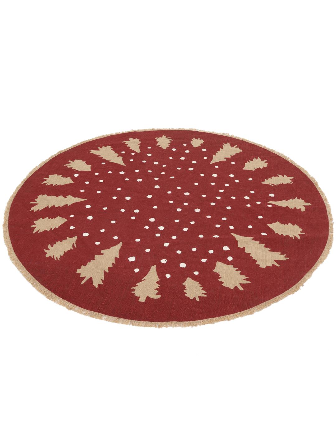 Winterland - Red / Beige - 120 x 120 cm