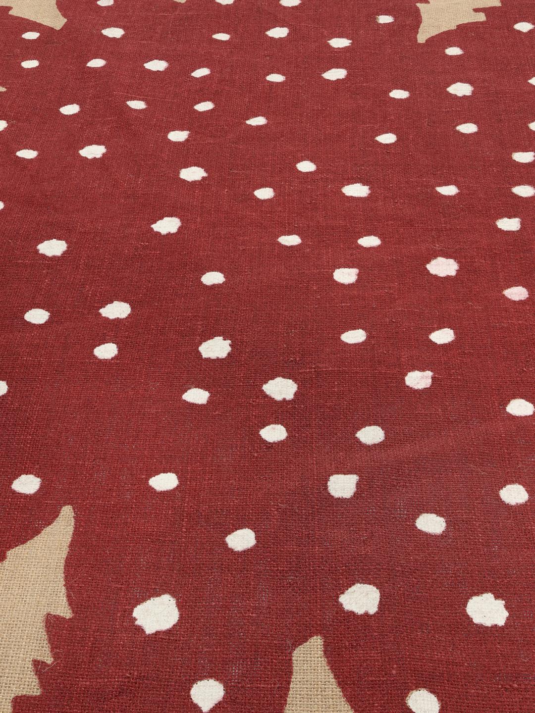 Winterland - Red / Beige - 120 x 120 cm