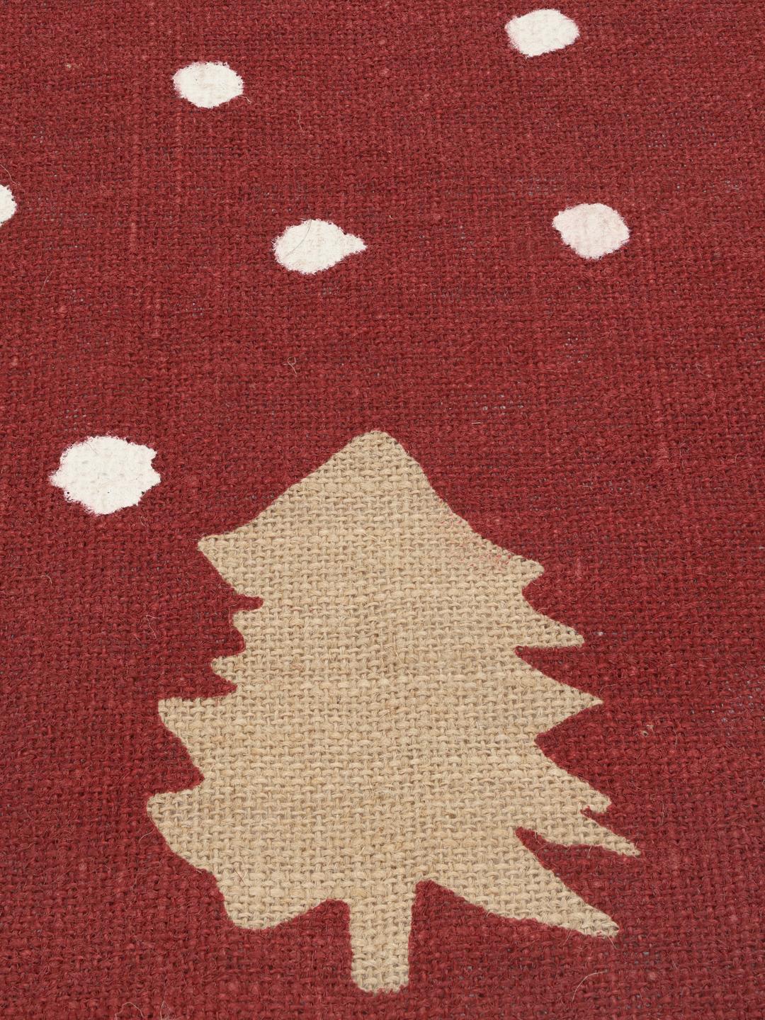 Winterland - Red / Beige - 120 x 120 cm
