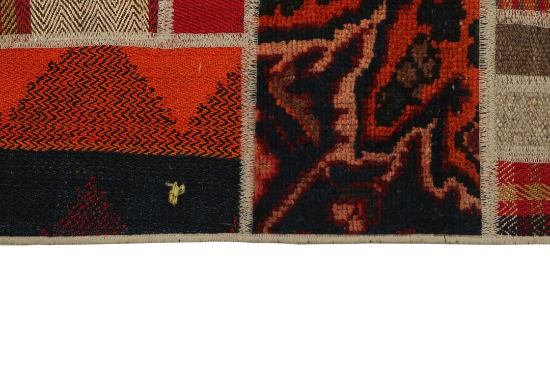 Loper met meerkleurig patchworkdesign uit het Midden-Oosten