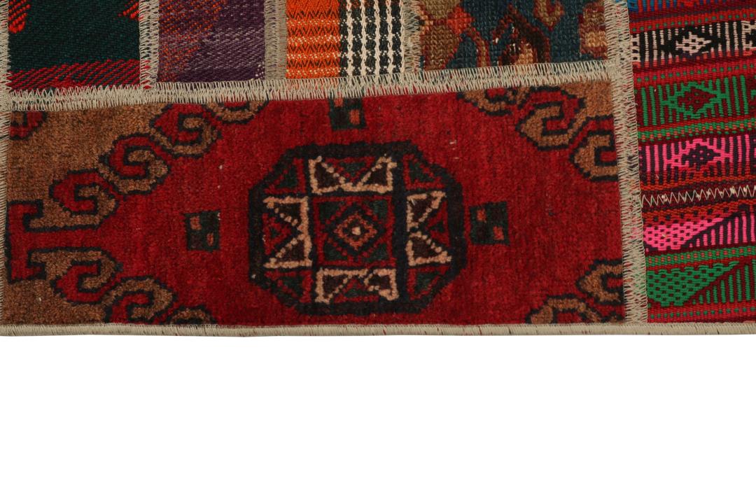 tapis couloir du Moyen-Orient en laine multicolore