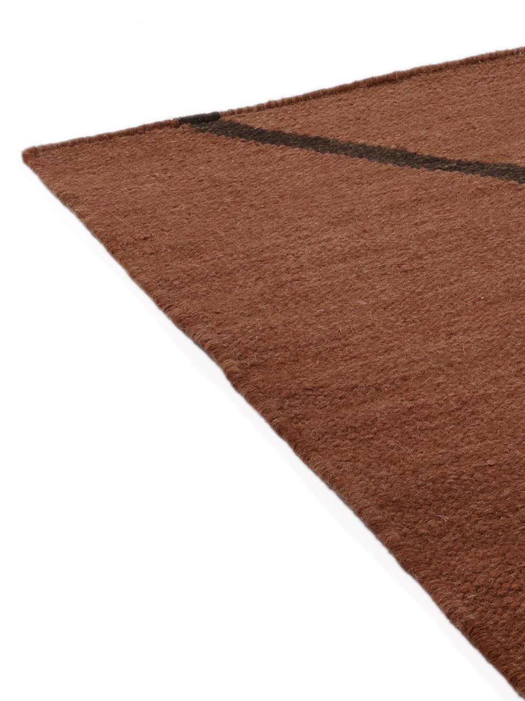 Rugvista core - Medina - Rust Red / Dark Brown 160 x 230 cm Wool Rug ...